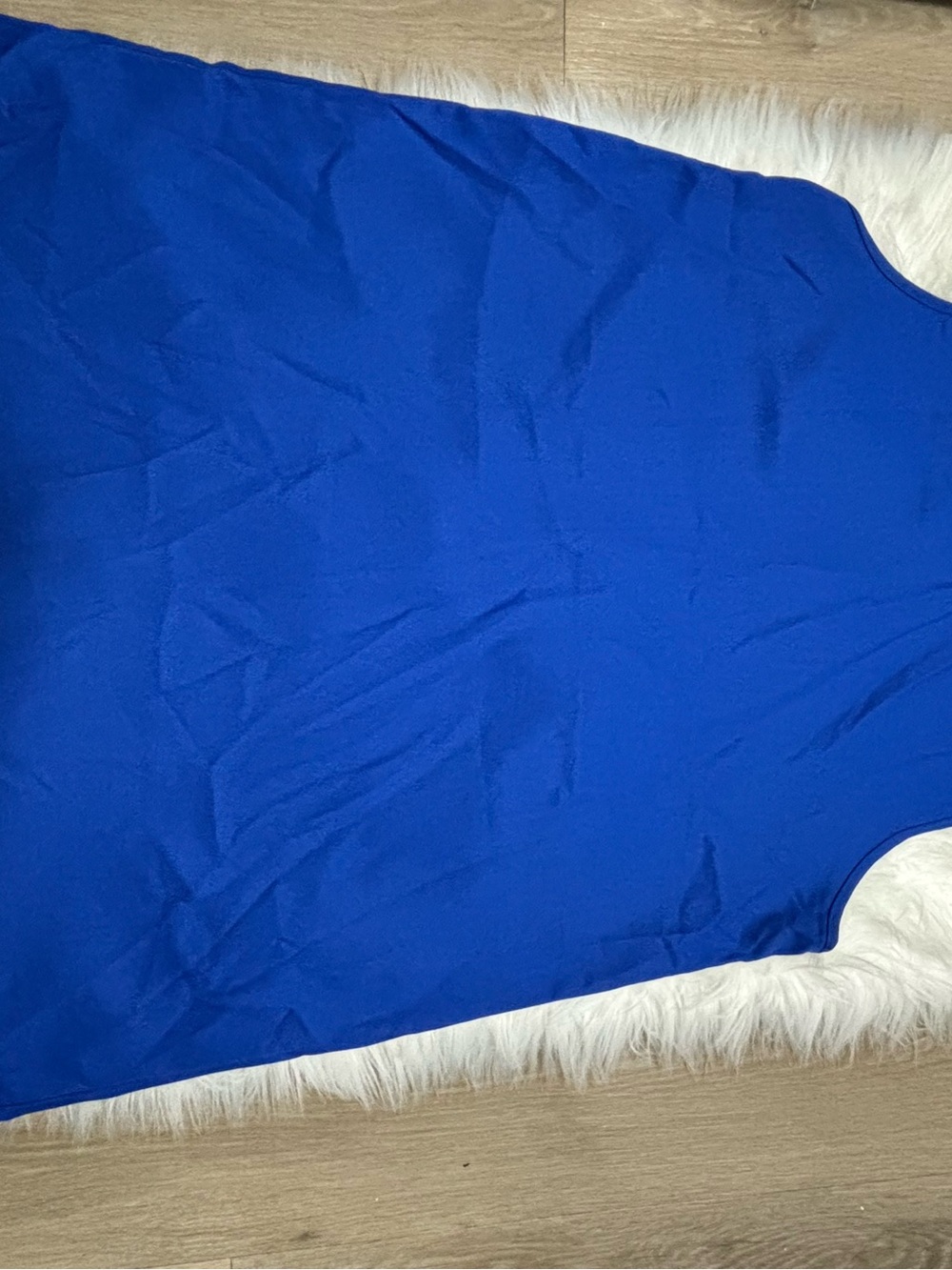 SHEIN Royal Blue Textured Sleeveless Dress - Picture 5 of 5